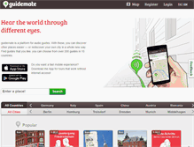 Tablet Screenshot of guidemate.com